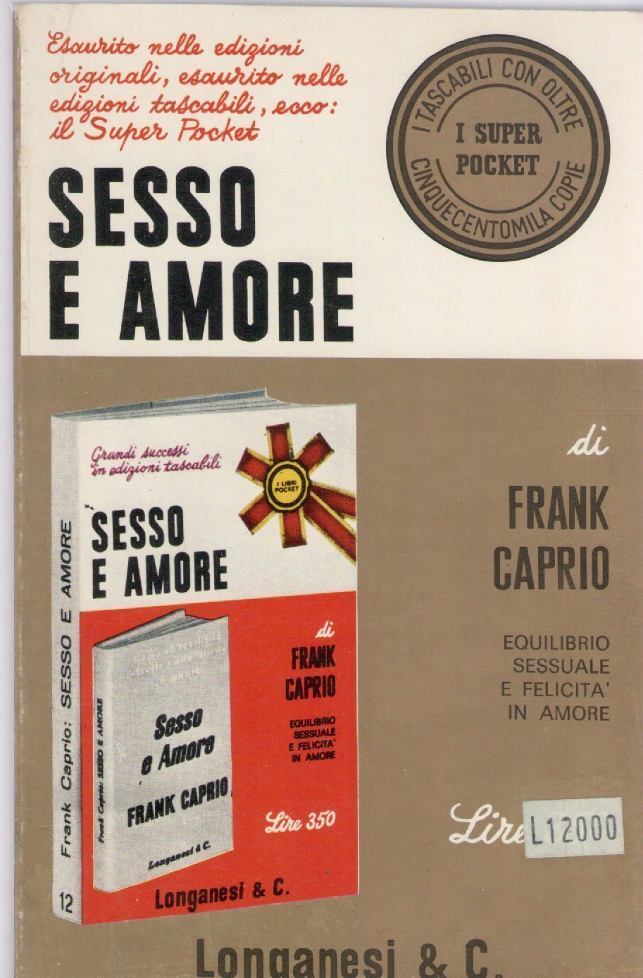 SESSO E AMORE - FRANK CAPRIO