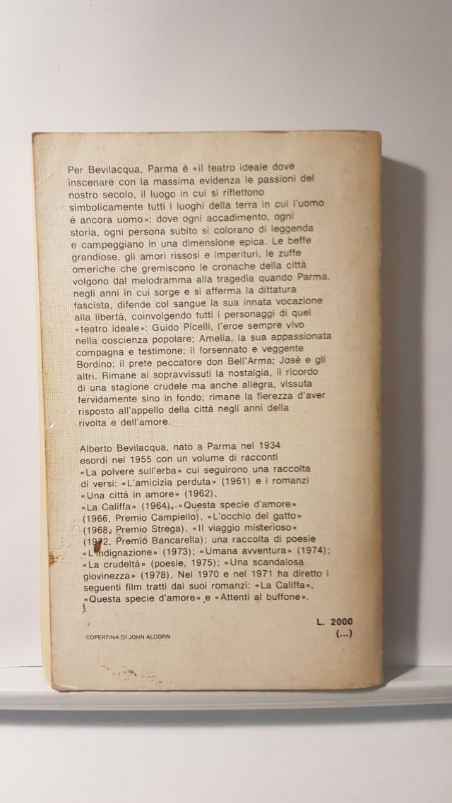 LA CITTA' IN AMORE - ALBERTO BEVILACQUA