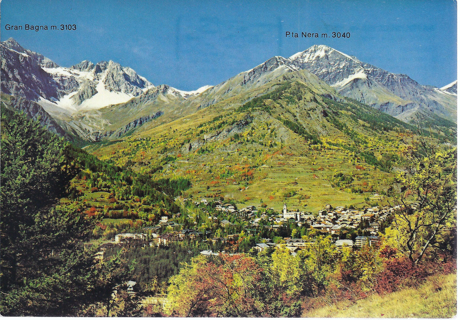 BARDONECCHIA - PANORAMA - LA PUNTA NERA E IL GRAN BAGNA - NV