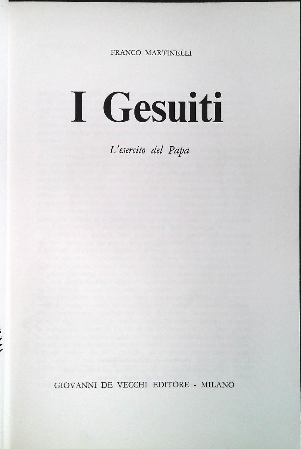 I GESUITI - FRANCO MARTINELLI