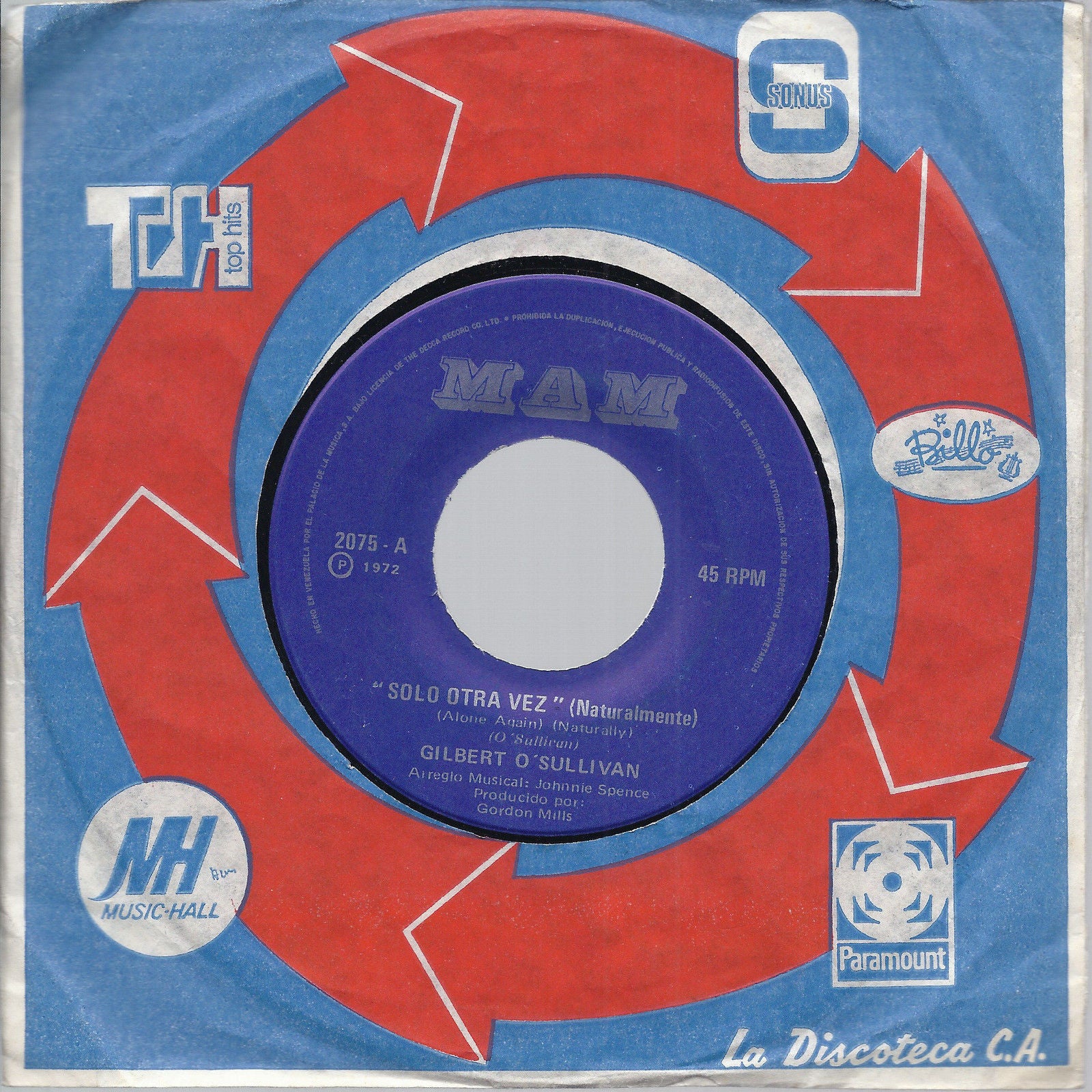 SOLO OTRA VEZ Naturalmente - GUARDALO (Save it) # GILBERT O'SULLIVAN - Venezuela