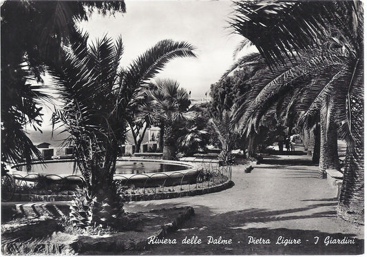 PIETRA LIGURE - I GIARDINI - V 1954  FG