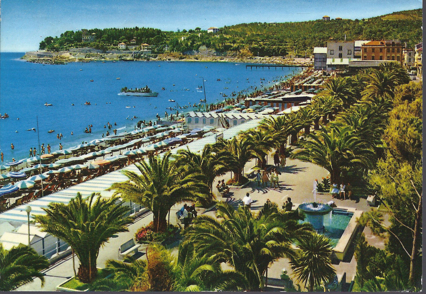 VARAZZE - VIALE DELLE PALME - SPIAGGIA - V1967
