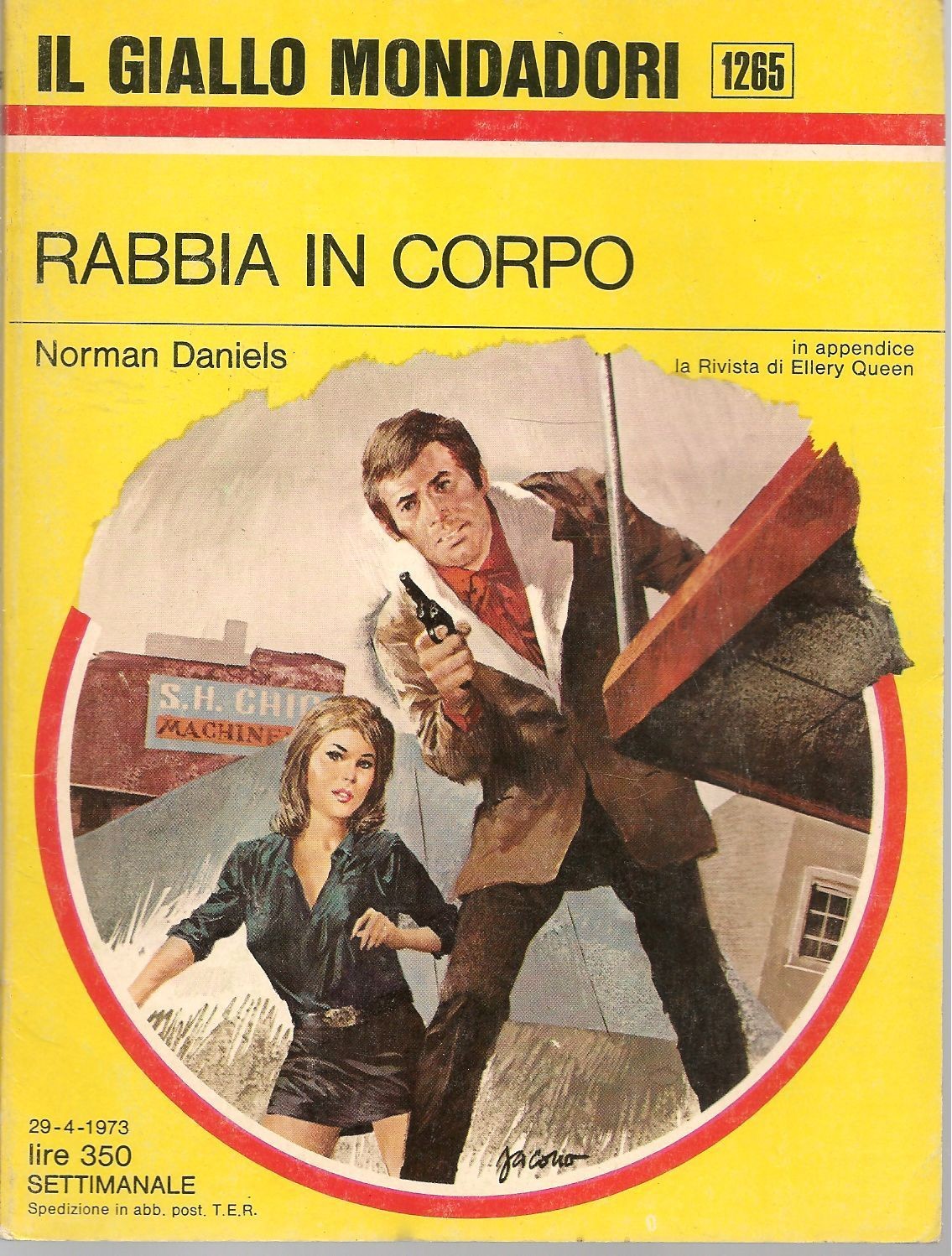 RABBIA IN CORPO - NORMAN DANIELS - GIALLO MONDADORI N. 1265