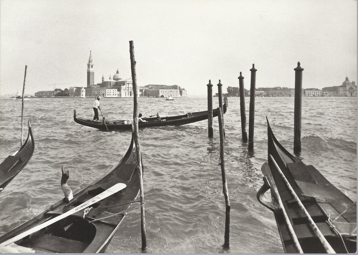 VENEZIA - VEDUTA DELL'ISOLA DI S. GIORGIO - NV - FOTOGRAFICA - ANIMATA - GONDOLA