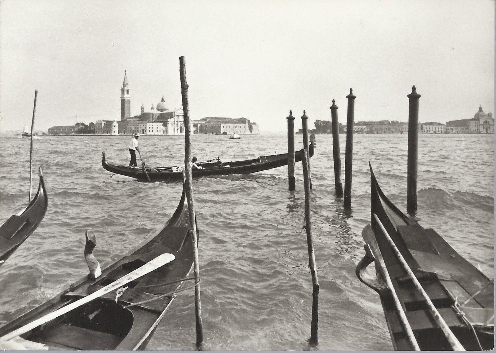 VENEZIA - VEDUTA DELL'ISOLA DI S. GIORGIO - NV - FOTOGRAFICA - ANIMATA - GONDOLA