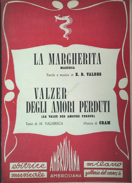 LA MARGHERITA. valzer - VALZER DEGLI AMORI PERDUTI - SPARTITO SHEET MUSIC