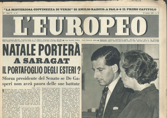 L'EUROPEO - ANO VI° - N 44 - 29 OTTOBRE 1950