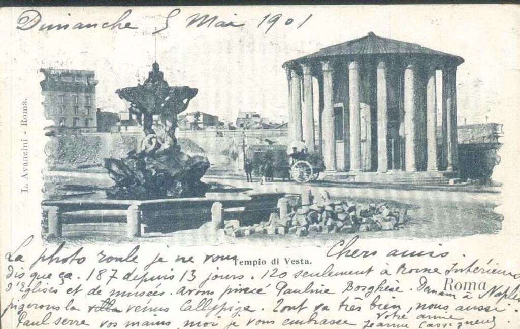 ROMA - TEMPIO DI VESTA - V1901
