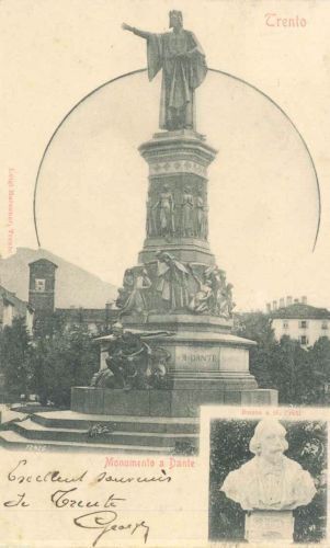 TRENTO - MONUMENTO A DANTE - ANNI '10
