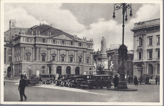 MILANO - PIAZZA DELLA SCALA - NV - FP - Animata - posteggio 