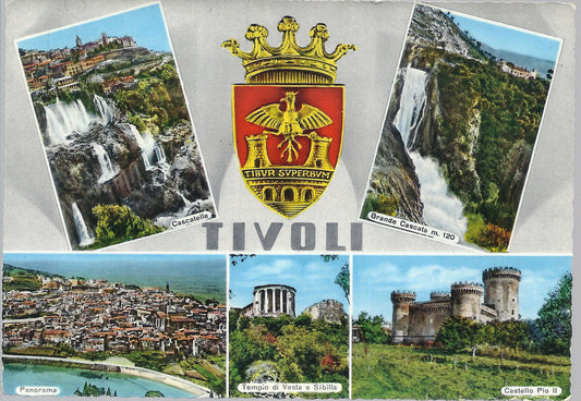 TIVOLI - 5 VEDUTINE + STEMMA CITTA' - V 1965 - FG