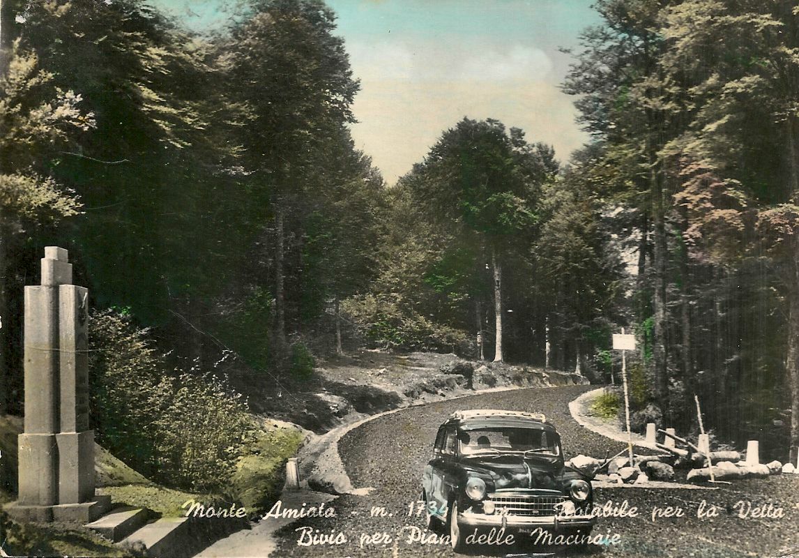 MONTE AMIATA - ROTABILE PER LA VETTA - PEUGEOT 203 - V1959