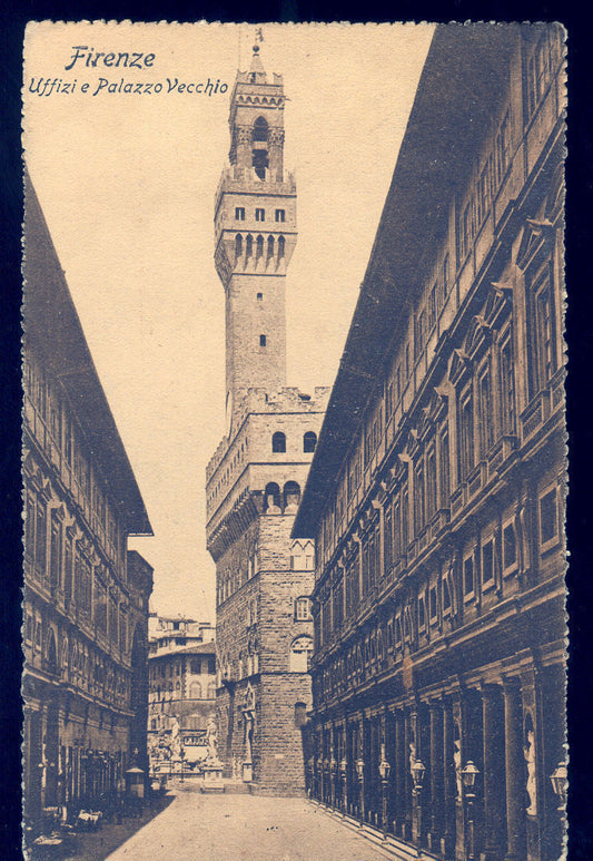 FIRENZE - UFFIZI E PALAZZO VECCHIO - V1909