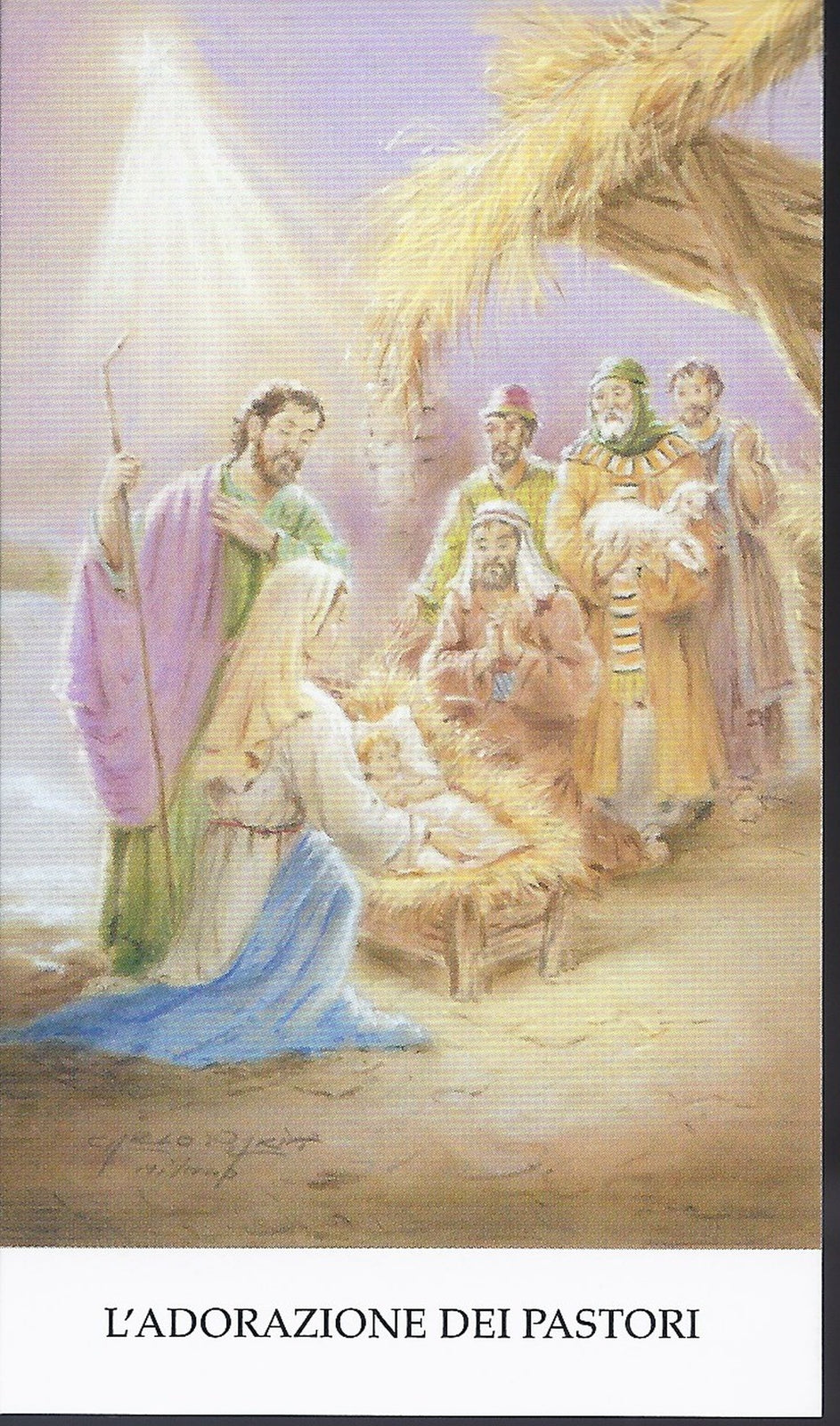 NATIVITA'  L'ADORAZIONE DEI PASTORI - SANTINO - AS