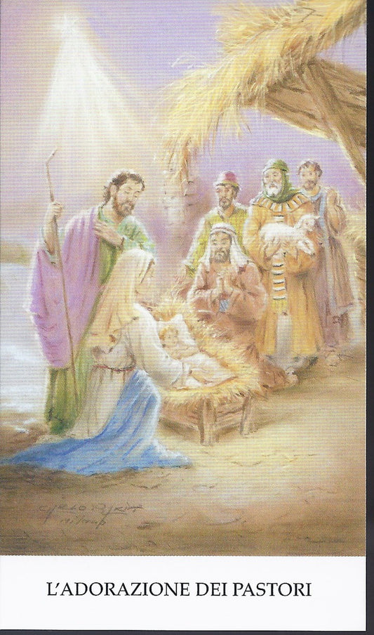NATIVITA'  L'ADORAZIONE DEI PASTORI - SANTINO - AS
