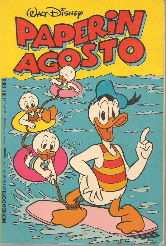 PAPERIN AGOSTO -SETTEMBRE 1985   CLASSICI DISNEY N. 105