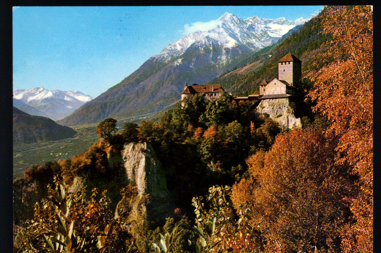 CASTEL TIROLO VERSO CIMA DI TESSA - SCHLOSS TIROL MIT ZIELSP