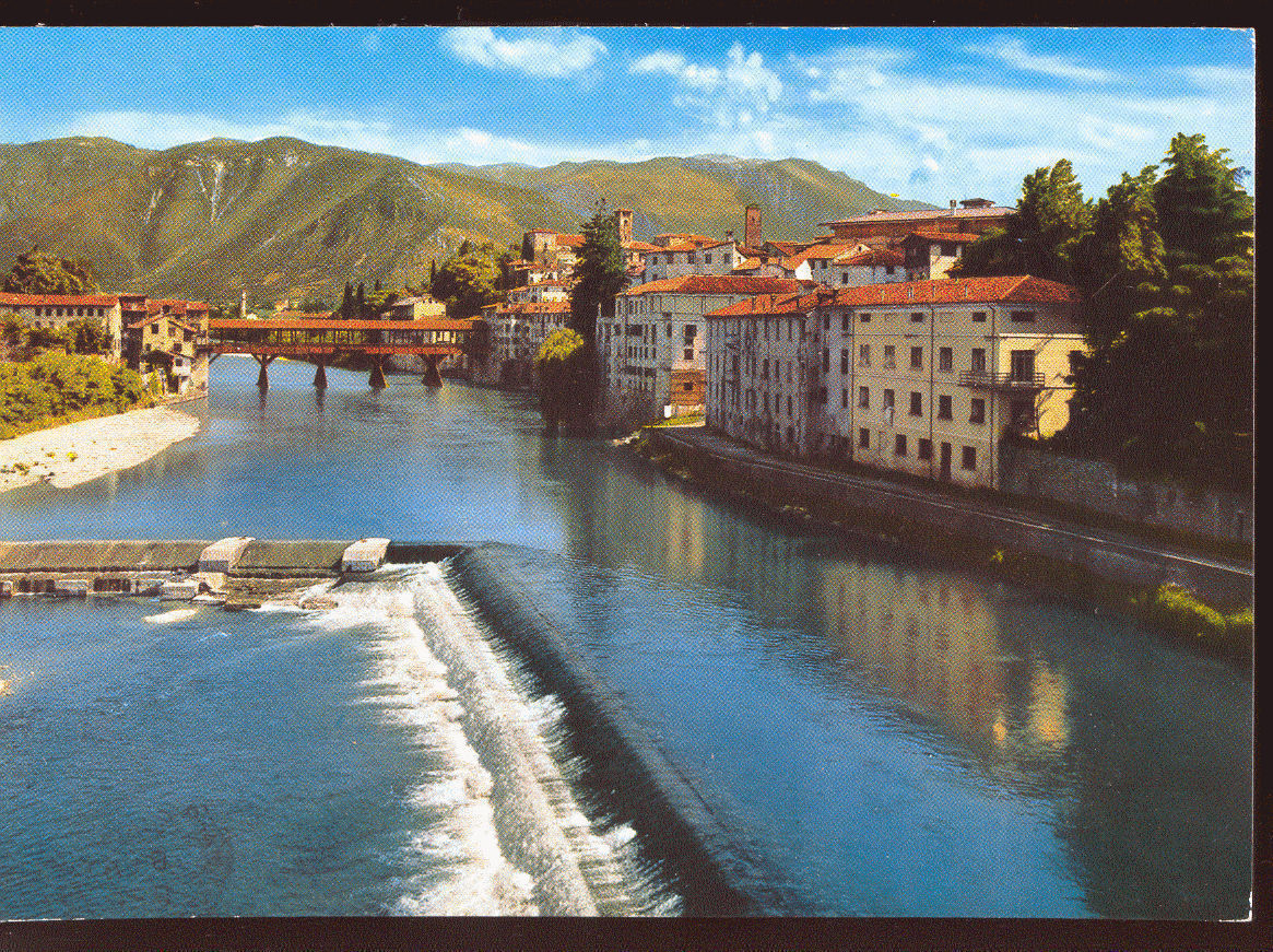 BASSANO DEL GRAPPA - PONTE VECCHIO E M. GRAPPA - V1967