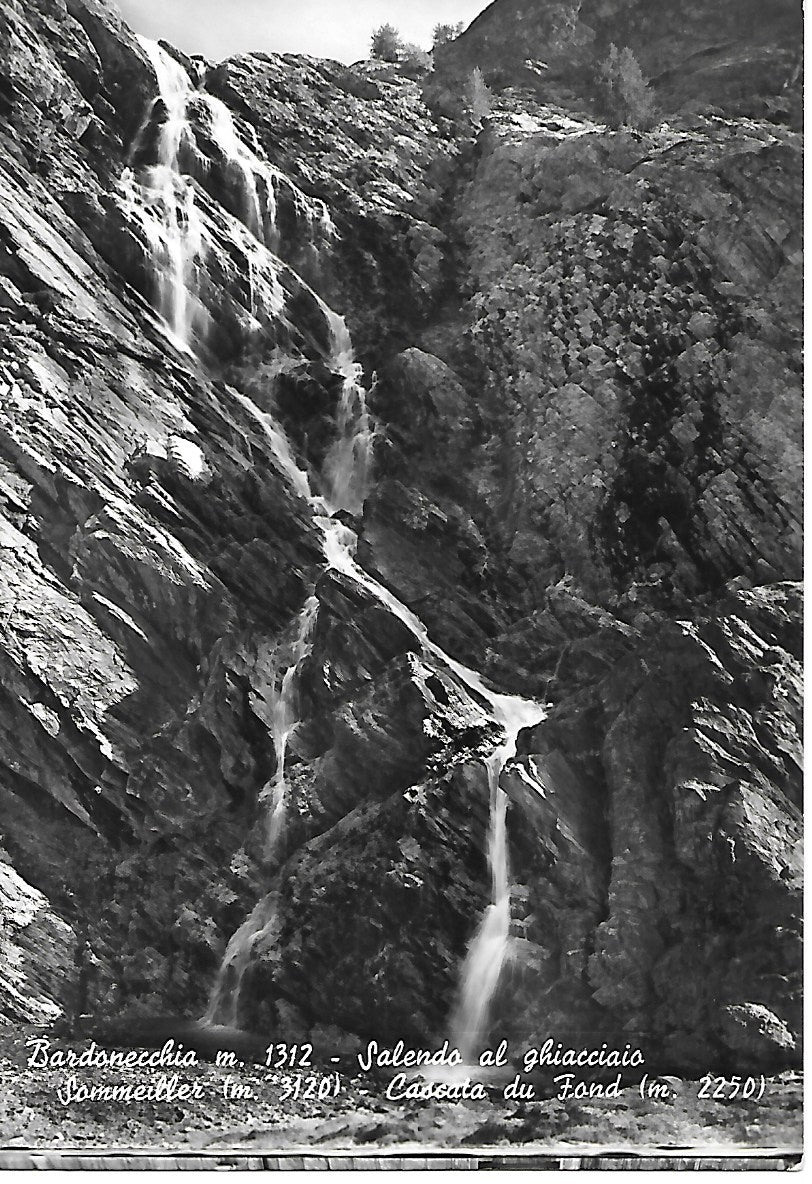 BARDONECCHIA SOMMEILLER- SALENDO AL GHIACCIAIO - CASCATA DU FOND- NV