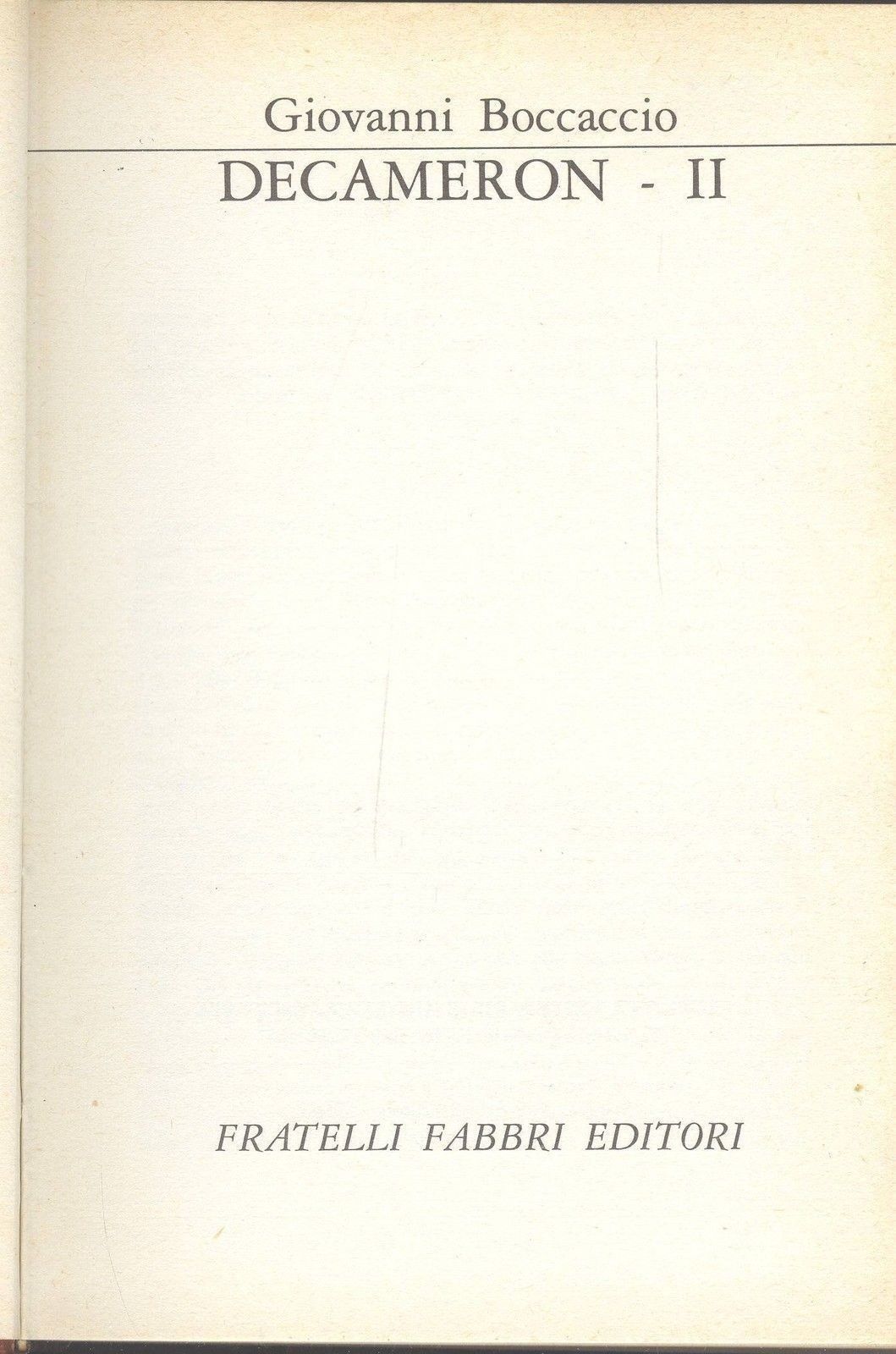 DECAMERON - GIOVANNI BOCCACCIO - VOL II°