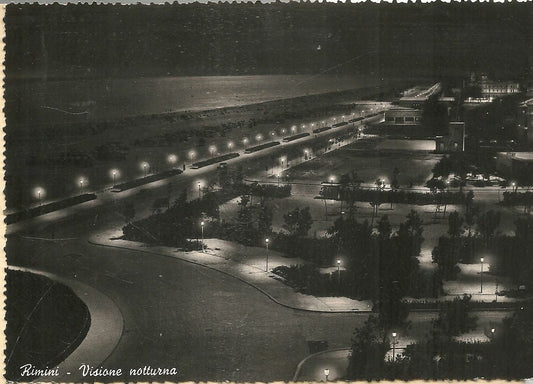 RIMINI - VISIONE NOTTURNA - V1954
