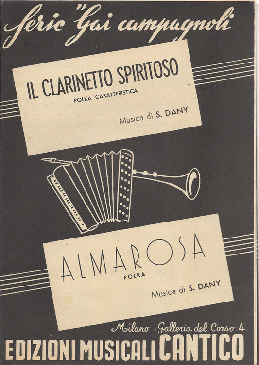 IL CLARINETTO SPIRITOSO - ALMAROSA    S. Dany # SPARTITO