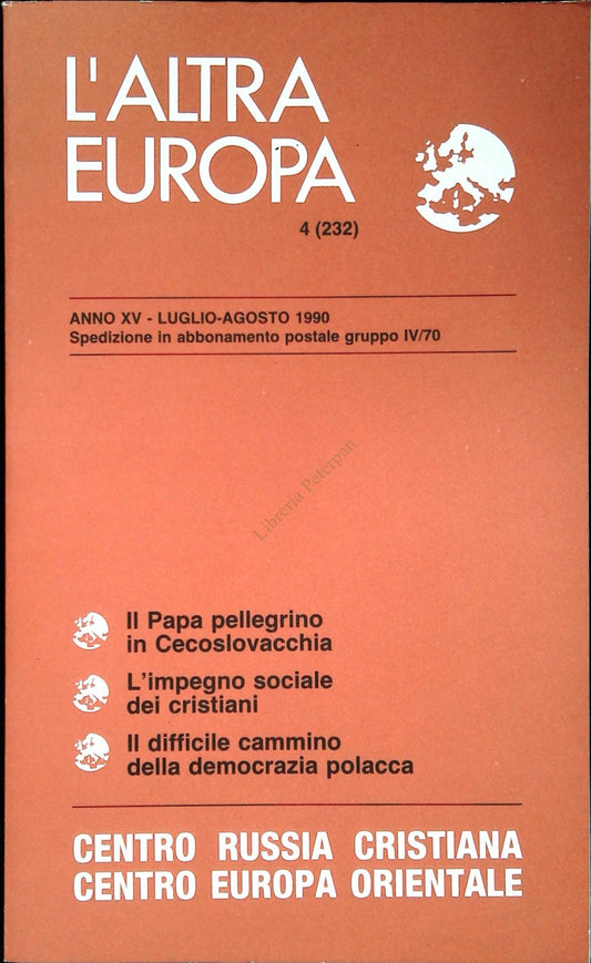 L'ALTRA EUROPA N. 32 - LUGLIO AGOSTO 1990