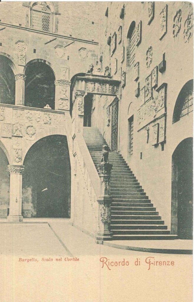 FIRENZE - BARGELLO SCALA NEL CORTILE - NV