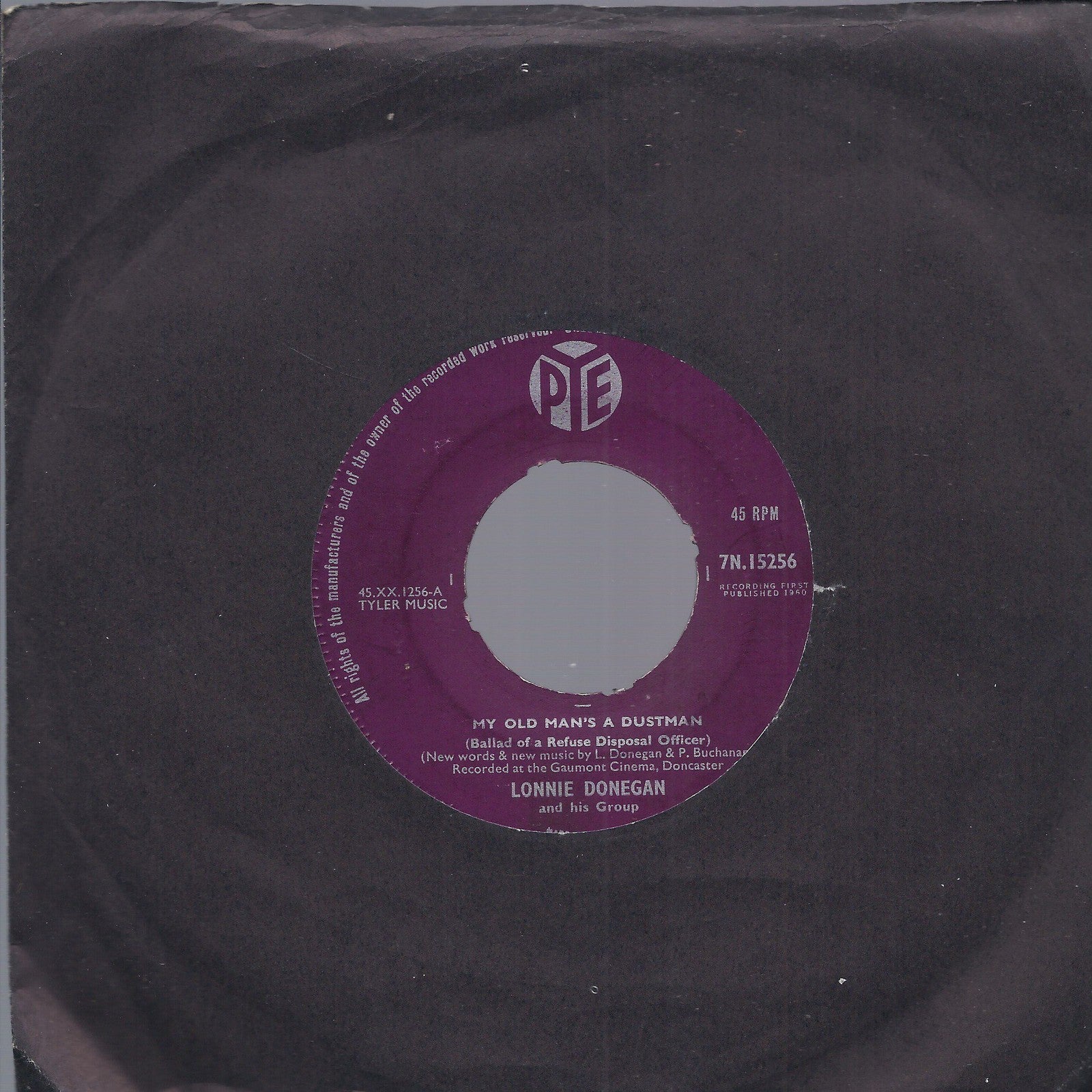 MY OLD MAN'S A DUSTMAN - THE GOLDEN VANITY -- LONNIE DONEGAN