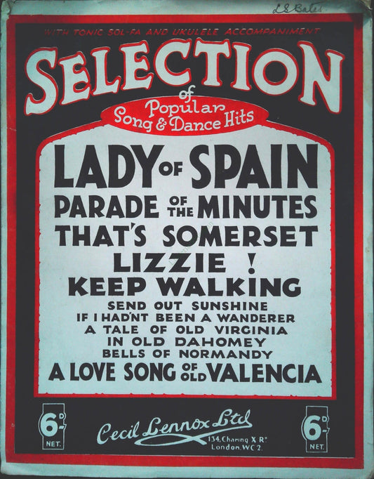 LADY OF SPAIN - PARADE OF THE MINUTES - THAT'S SOMERSET...- SPARTITO-SHEET MUSIC