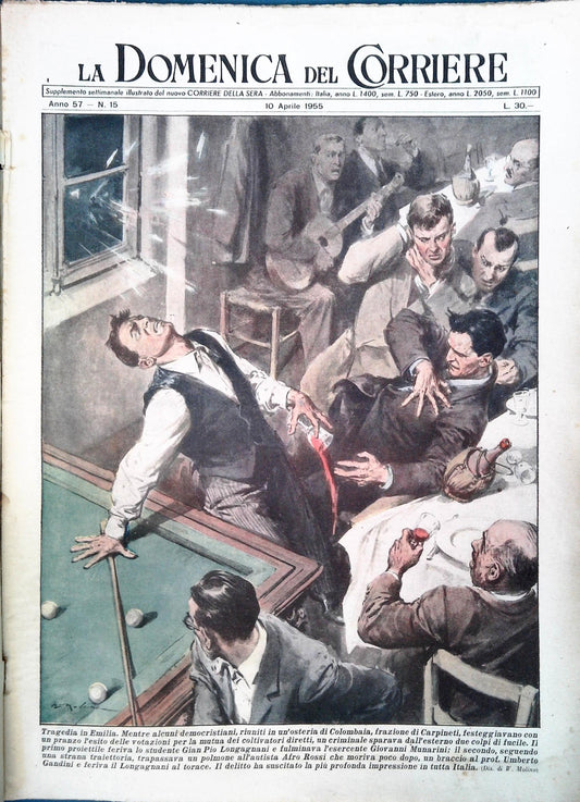 DOMENICA DEL CORRIERE N. 15 - 10 APRILE 1955