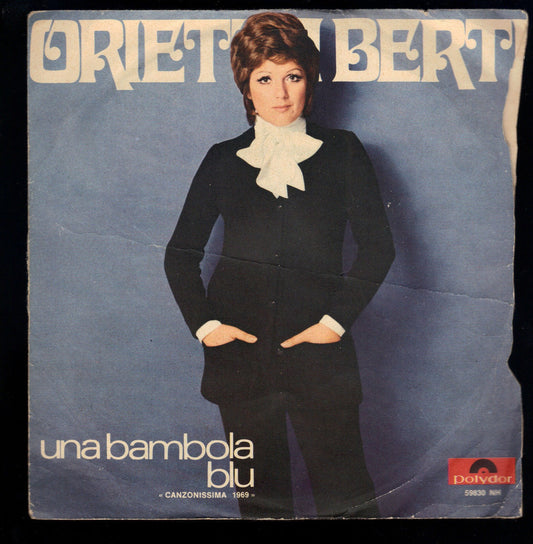 UNA BAMBOLA BLU - SE NE VA  -  ORIETTA BERTI - 45 GIRI
