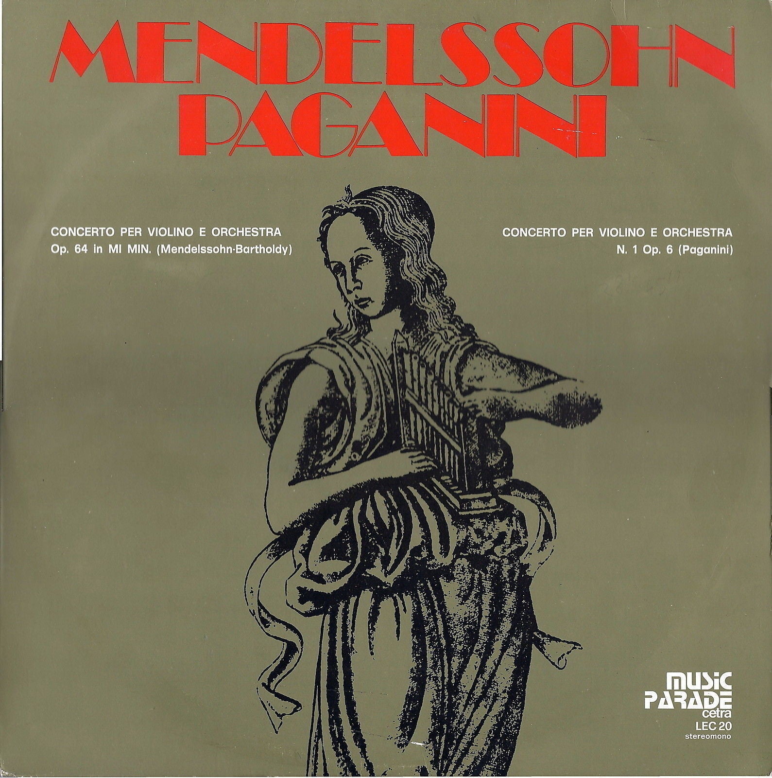 MENDELSSOHN - PAGANINI - CONCERTO PER VIOLINO E ORCHESTRA - RICARDO ODNOPOSOFF