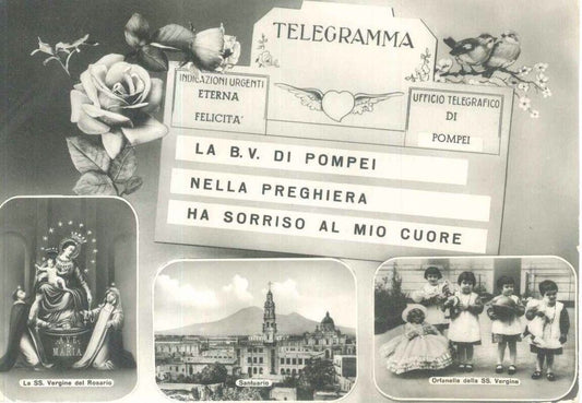 POMPEI - TELEGRAMMA CON VEDUTE  - NV