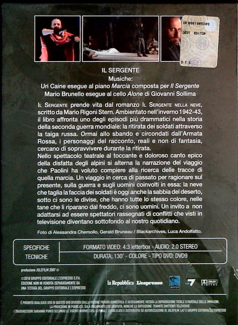 IL SERGENTE - MARCO APOLINI - DVD