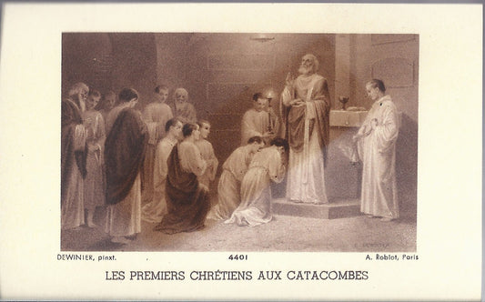 LES PREMIERS CHRETIENS AUX CATACOMBES - SANTINO - AS015-366 