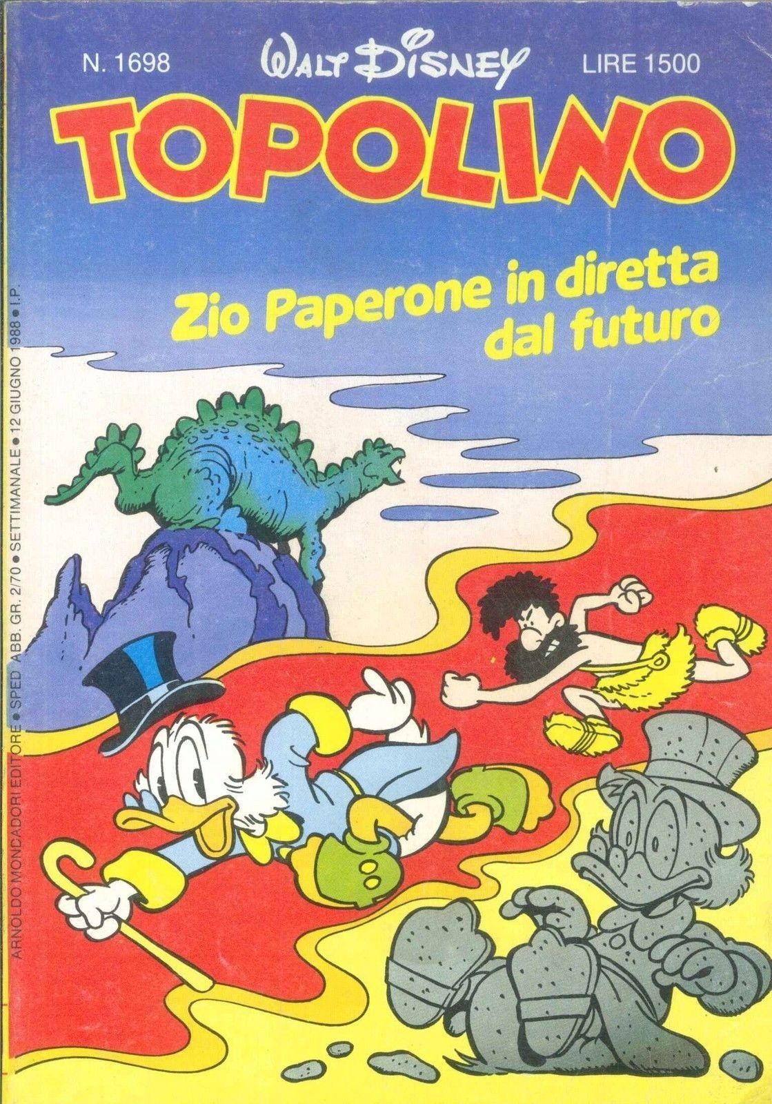 TOPOLINO N° 1698 - 12 GIUGNO 1988
