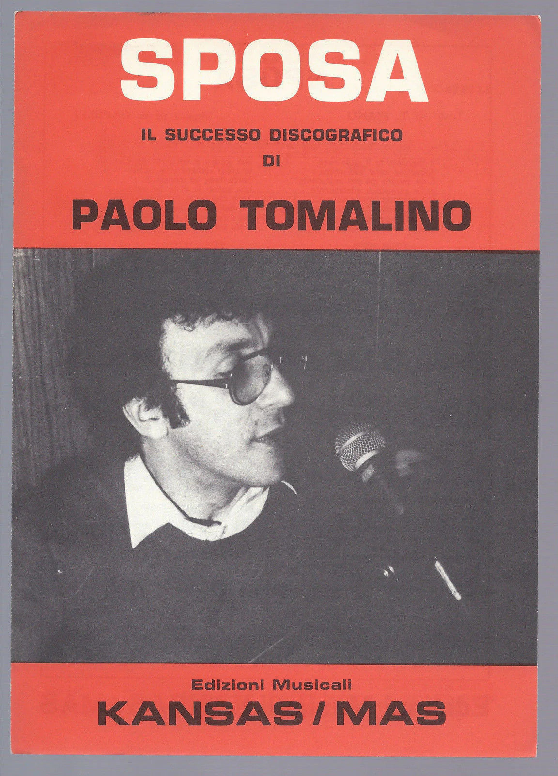 SPOSA (Piano-Capelli) SAN VALENTINO (Capelli-Tomalino) PAOLO TOMALINO # SPARTITO