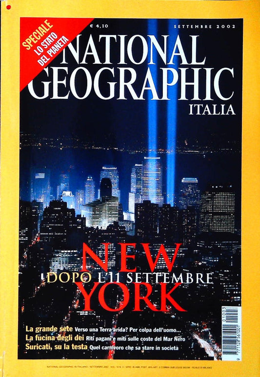 NATIONAL GEOGRAPHIC SETTEMBRE 2002 - NEW YORK DOPO L'11 SETTEMBRE