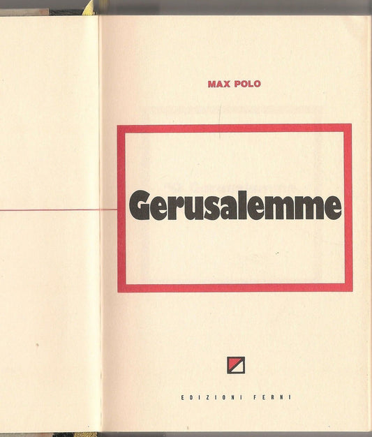 GERUSALEMME - MAX POLO