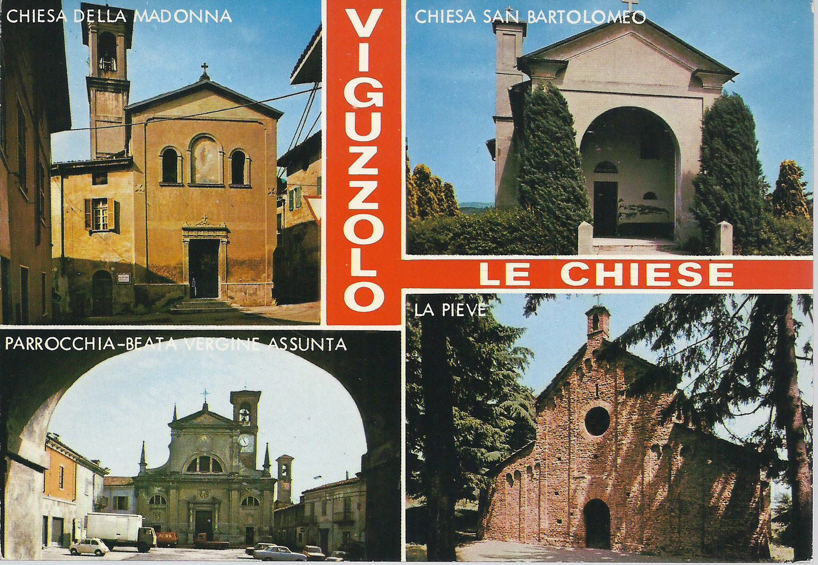 VIGUZZOLO - LE 4 CHIESE - 4 VEDUTE - NV - FG