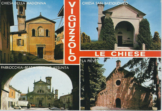 VIGUZZOLO - LE 4 CHIESE - 4 VEDUTE - NV - FG