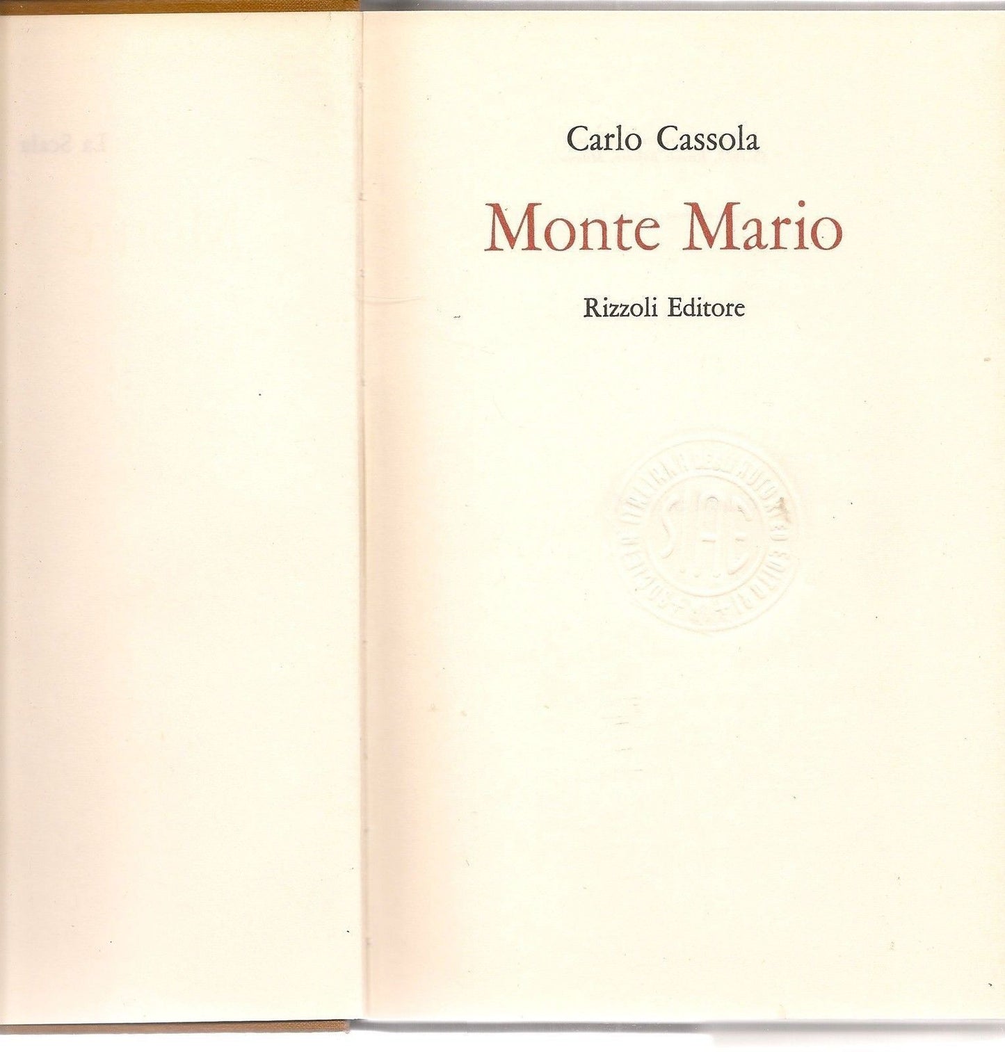 MONTE MARIO - CARLO CASSOLA