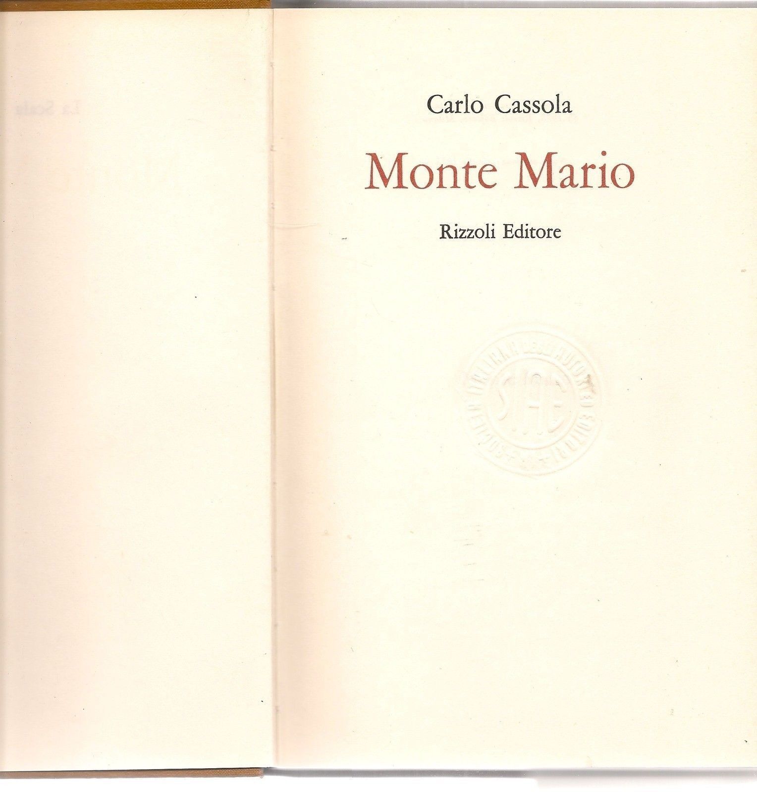 MONTE MARIO - CARLO CASSOLA