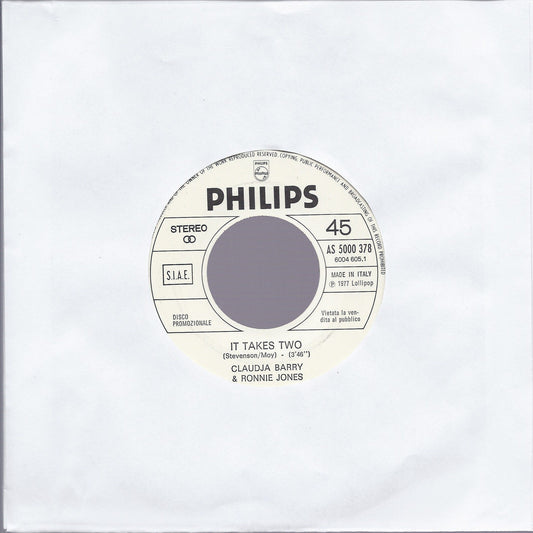 IT TAKES TWO # CLAUDJA BARRY & RONNIE JONES - VOGLIA DI MORIRE # PANDA -Juke Box