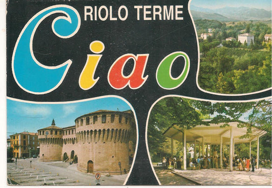 RIOLO TERME - CIAO E TRE VEDUTE  - V1987