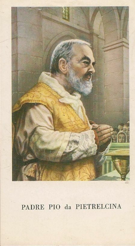 PADRE PIO DA PIETRELCINA - HOLY CARD
