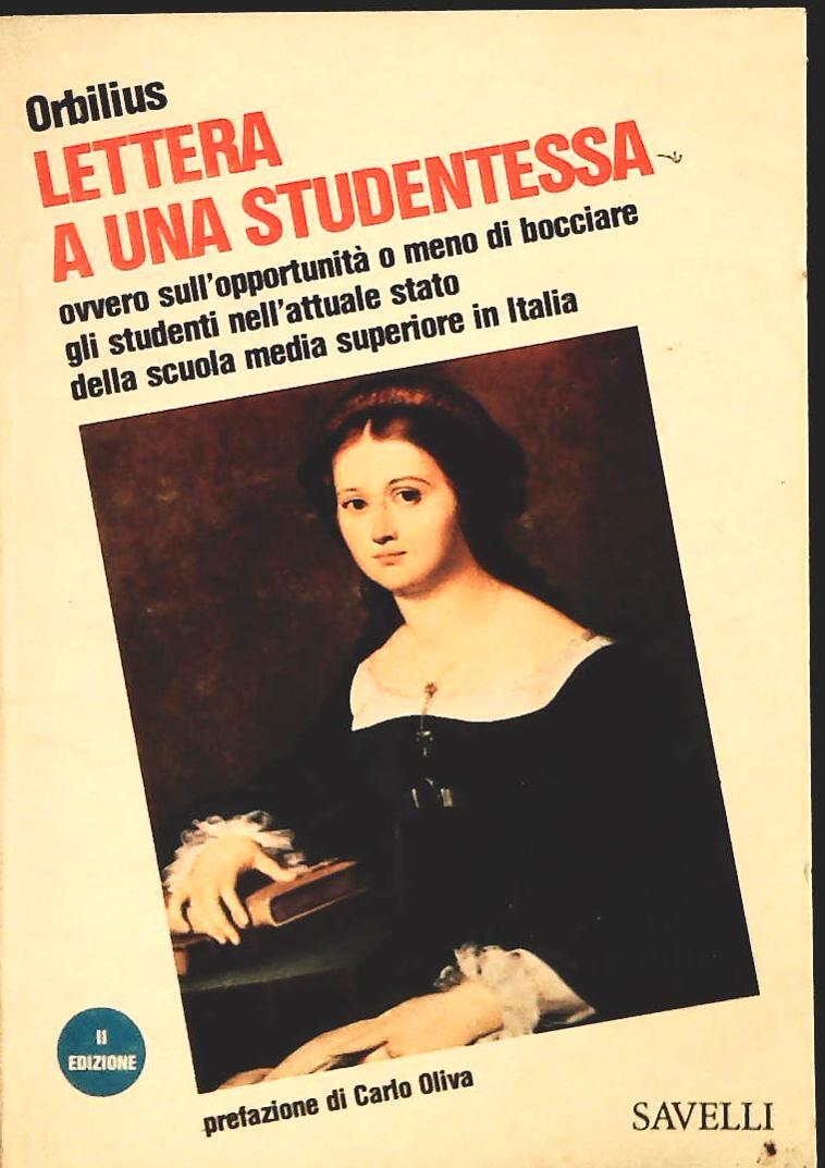 LETTERA A UNA STUDENTESSA - ORBILIUS