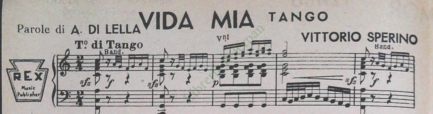 INVOCACION DE AMOR.tango  - VIDA MIA DE AMOR.tango - SPARTITO-SHEET MUSIC